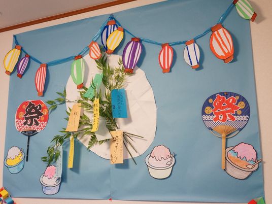 七夕飾りの手作り飾り