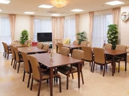 明るい食堂の風景