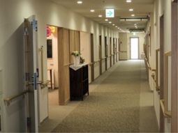 清潔な廊下とドア