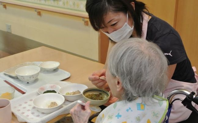 食事介助の様子