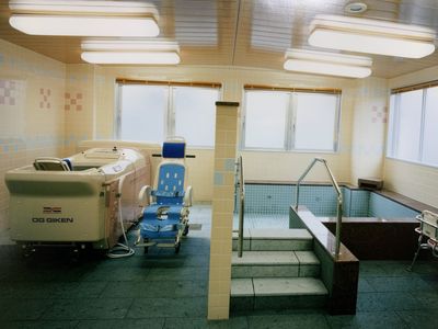 開放感ある浴室