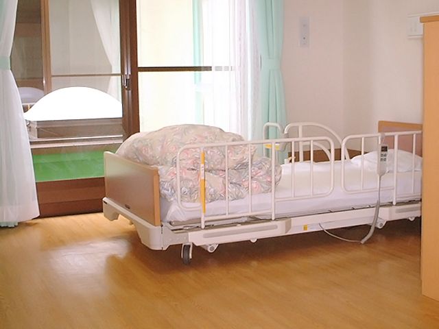 自然光差し込む居室 居室 大きな窓から自然光が差し込む明るい空間で、リラックスして過ごせます。床はフローリングです。