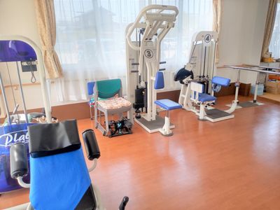 窓際の機能訓練室