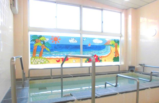 温かみのある浴室