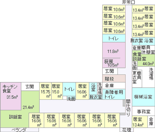 施設の間取り図