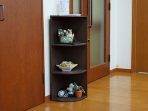 廊下の装飾棚