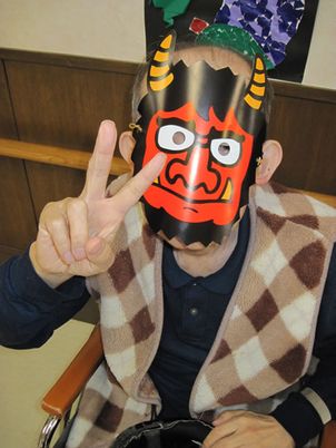 楽しむ様子の部屋
