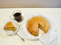 手作りケーキと飲み物