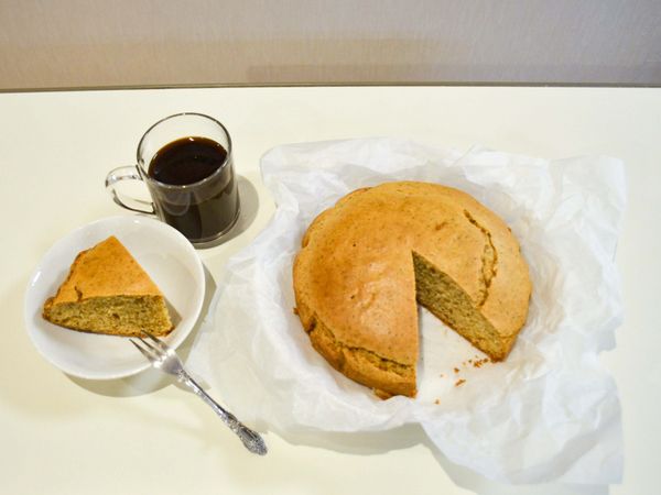 手作りケーキと飲み物