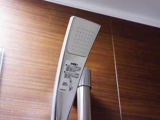 シャワーヘッドのクローズアップ