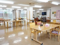 明るい共有スペース