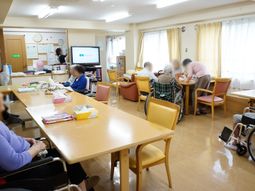 明るい共有スペース