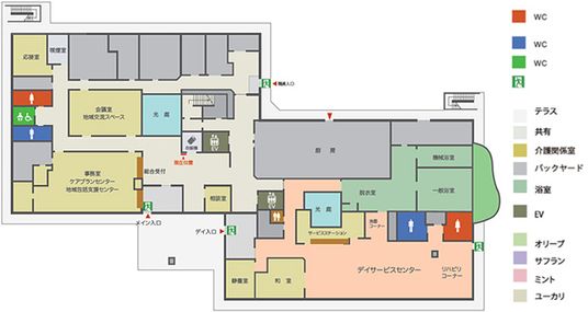 施設の平面図