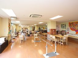 明るく広々とした活動室