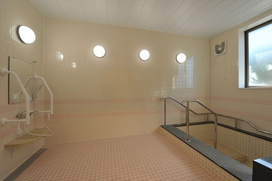 安全な設備の浴室