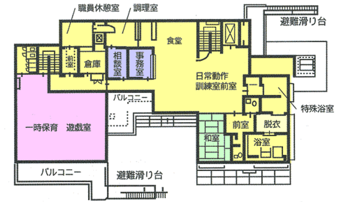 施設の間取り図