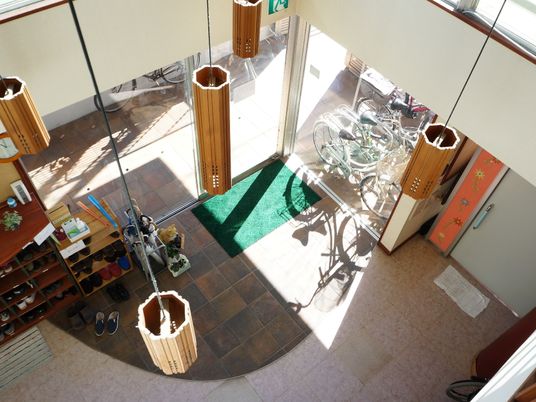 エントランスの上からの眺め