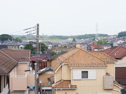 住宅街を見渡す景観