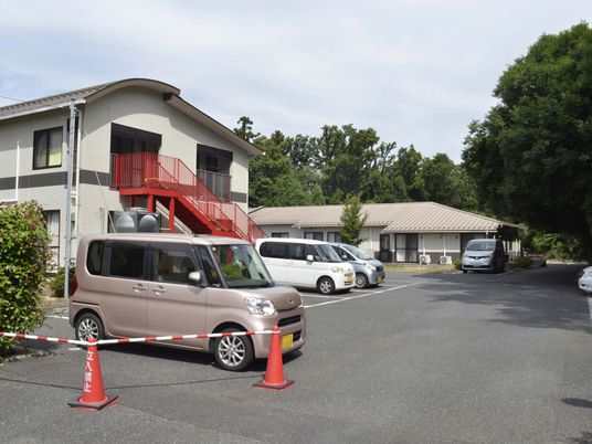 車が並ぶスペース