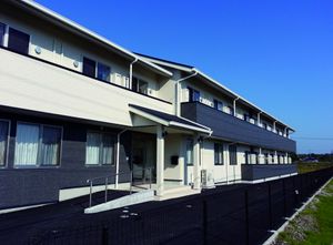モダンな外観の建物