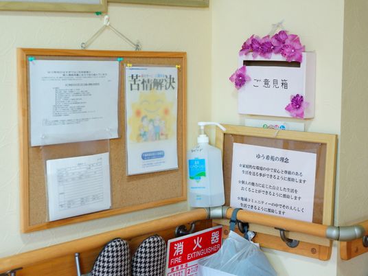 情報掲示のコルクボード