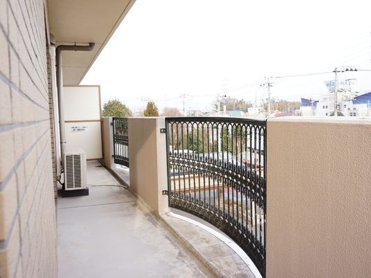 快適なバルコニーの風景