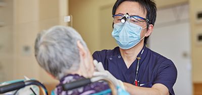 治療中の様子室内