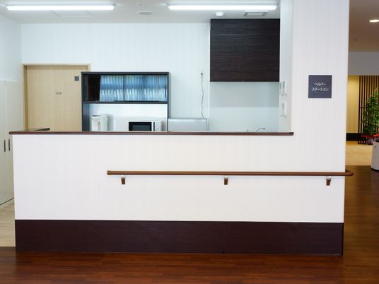 清潔な受付カウンター