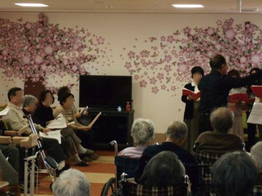 桜の壁紙と演奏会