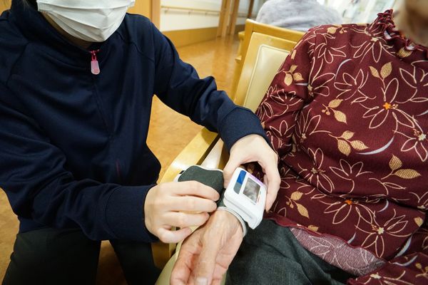 血圧測定の様子