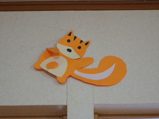 キツネの壁飾り