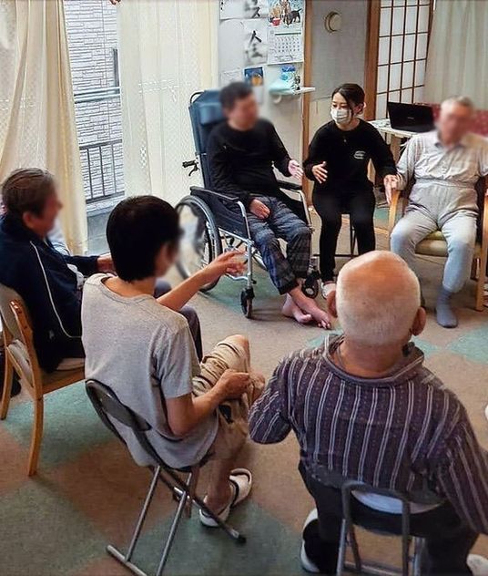 和やかな談話の様子
