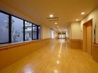自然光が入る廊下