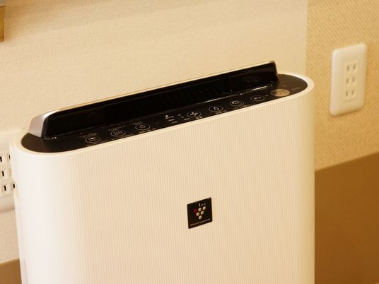 空気清浄機のアップ