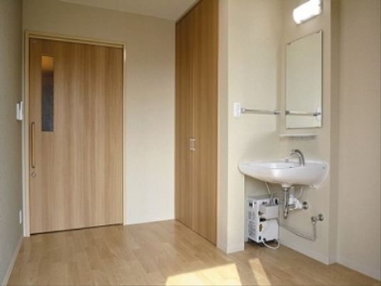 洗面台がある綺麗な居室
