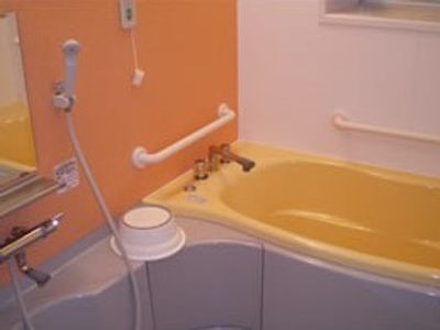 明るい色の浴槽箇所
