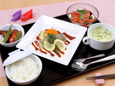 彩り豊かな食事内容