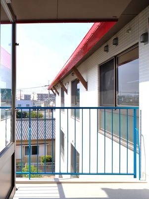 晴れた日のベランダ景色