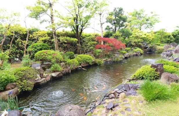 自然豊かな庭園