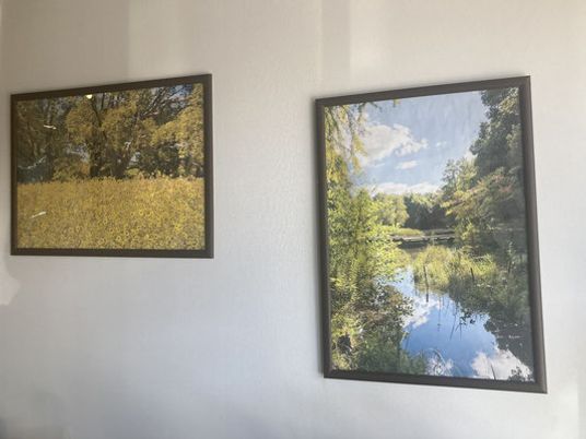 季節感ある絵画の壁