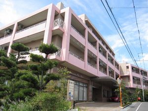 緑豊かな建物の外観