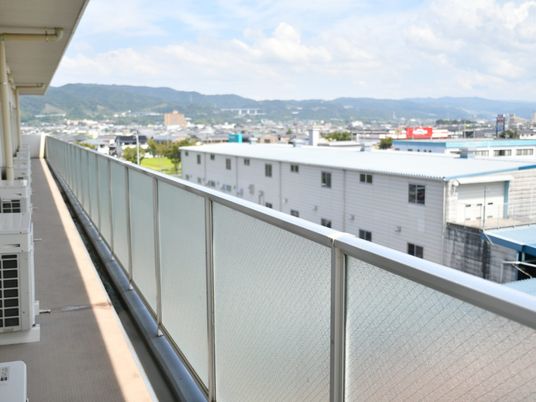 眺望のよいバルコニー  