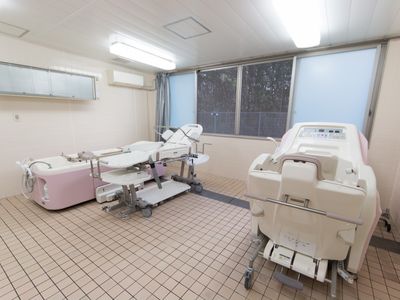 バリアフリーの浴室設備