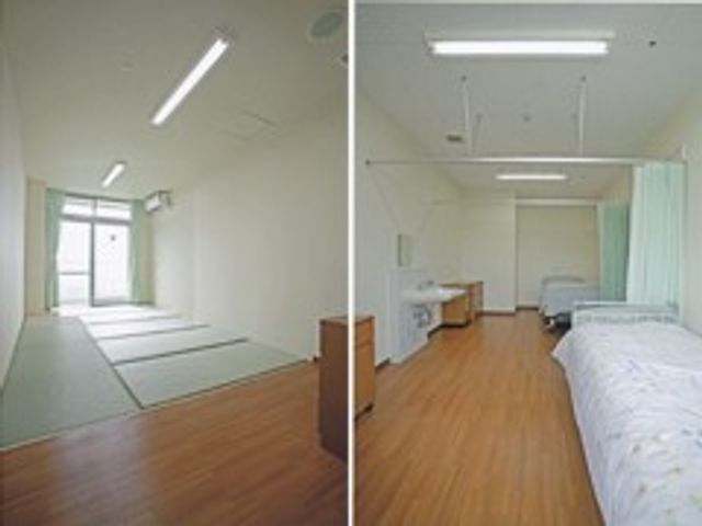 明るい空間の居室 居室 広々とした居室は、自然光がたっぷりと入ります。畳スペースもあり、落ち着いた時間が過ごせます。