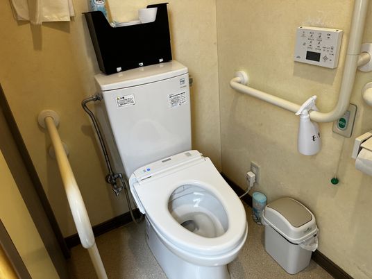 明るい空間のトイレ