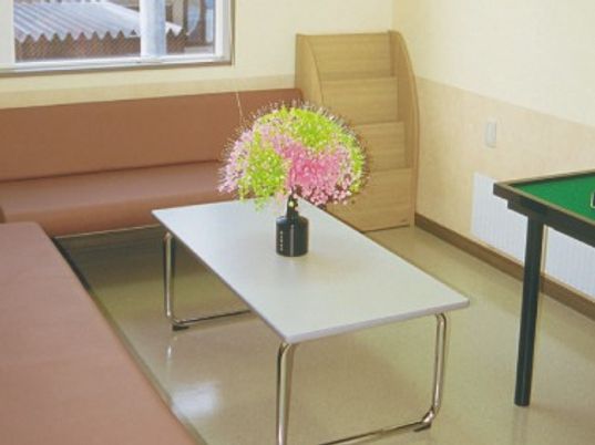 明るい共有スペース