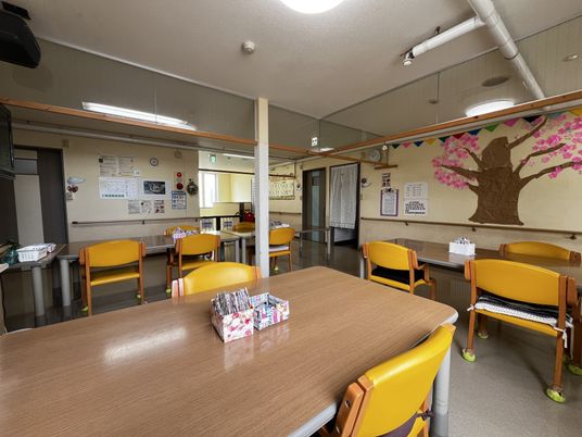 明るい共用スペース