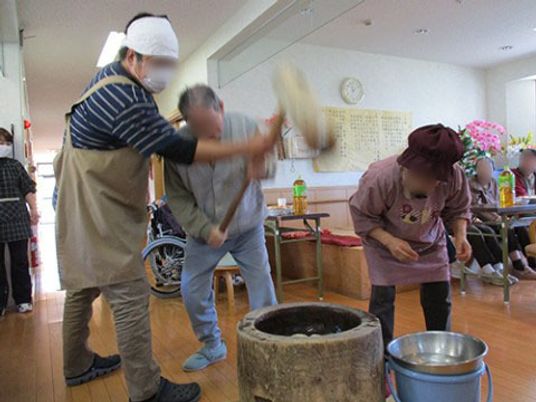 もちつきイベントの様子