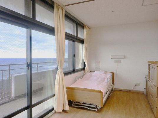 海が見える居室  