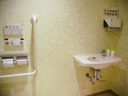 手すり付洗面台